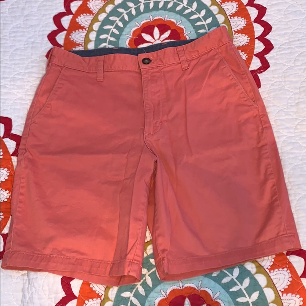 Coral Khaki Shorts